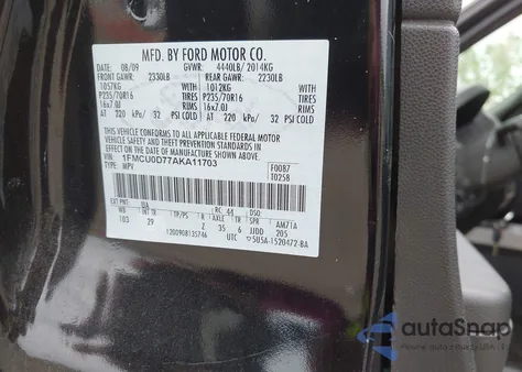 2010 Ford Escape Xlt from USA, damaged, VIN 1FMCU0D77AKA11703